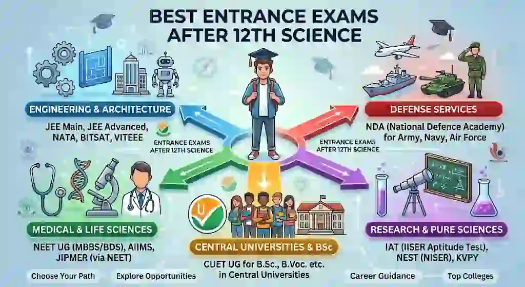 Best Entrance Exams After 12th Science: Career Guide