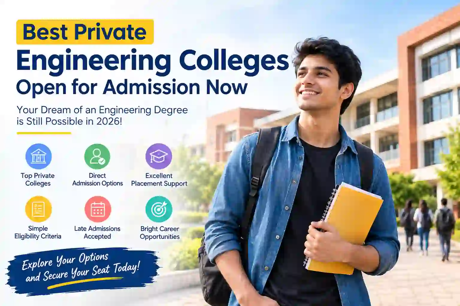 Best Private Engineering Colleges Accepting Admissions in August 2026