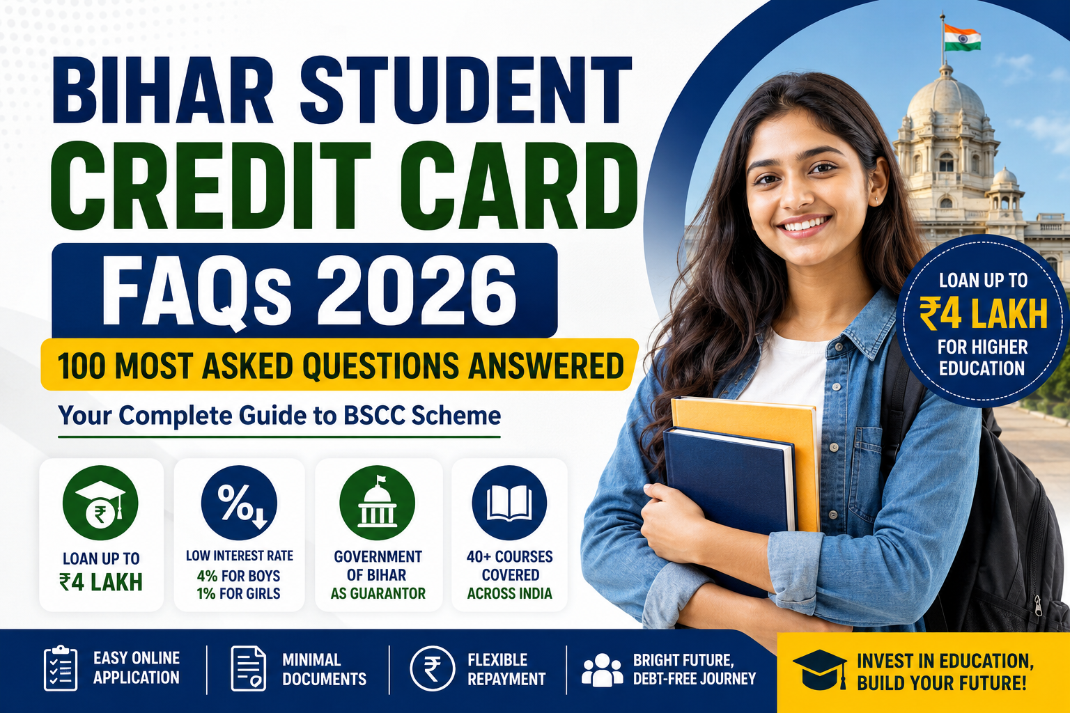 Bihar Student Credit Card FAQs 2026: 100 Most Asked Questions Answered