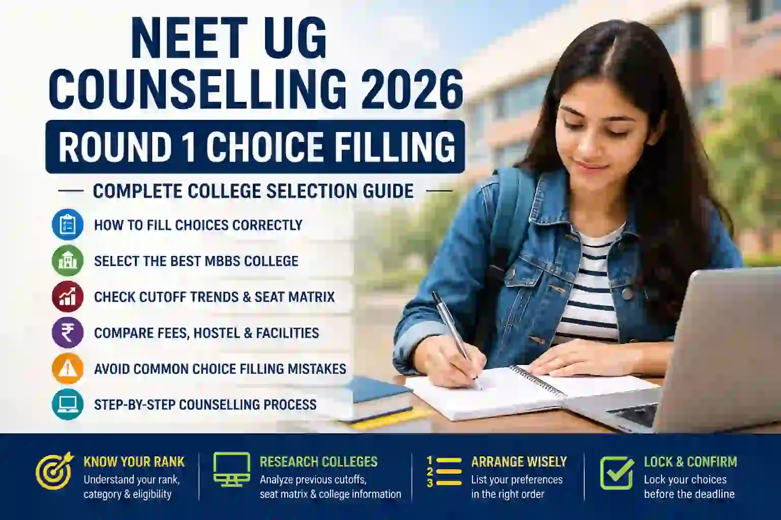 NEET UG Counselling 2026 Round 1 Choice Filling: Complete College Selection Guide